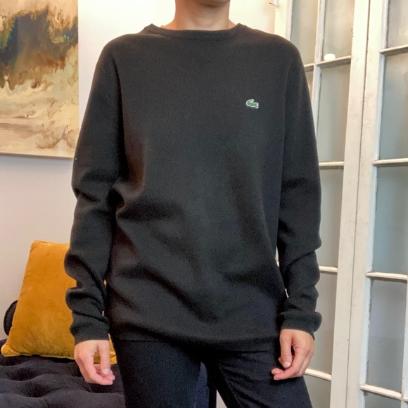 lacoste black sweater